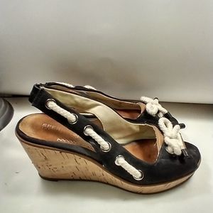 Sperry Top-Sider Southport Wedge Sandals Women's sz 7M.
